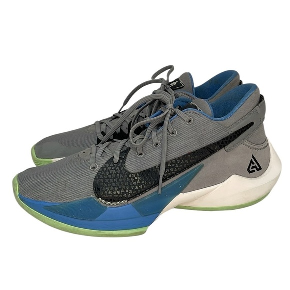 NIKE Shoes Freak 2 Air Zoom Men’s 12 Particle Grey CK5424 Running Sneakers - Picture 1 of 10